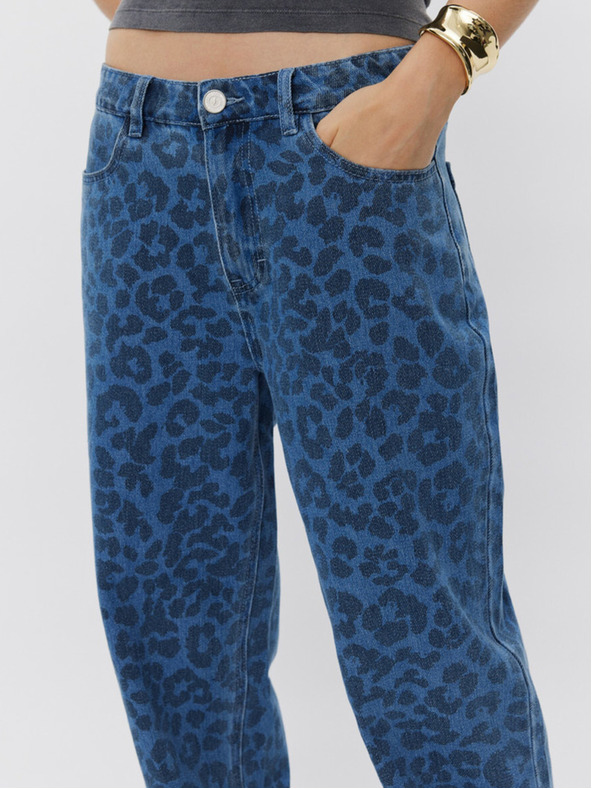 Sofie Schnoor Modré dámské vzorované džíny Sofie Schnoor