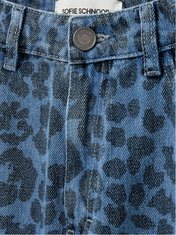 Sofie Schnoor Modré dámské vzorované džíny Sofie Schnoor