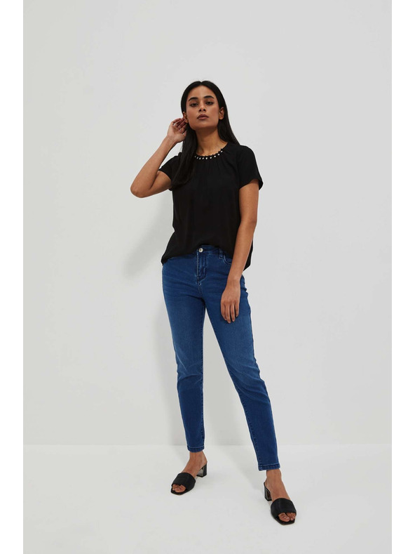 Moodo Dámské jeans Moodo – tmavě modré