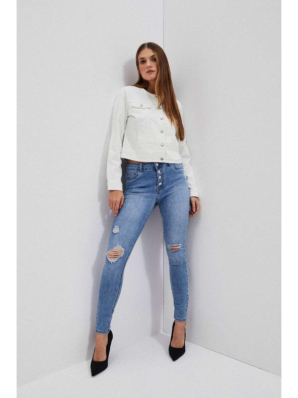 Moodo Dámské jeans Moodo – světle modré