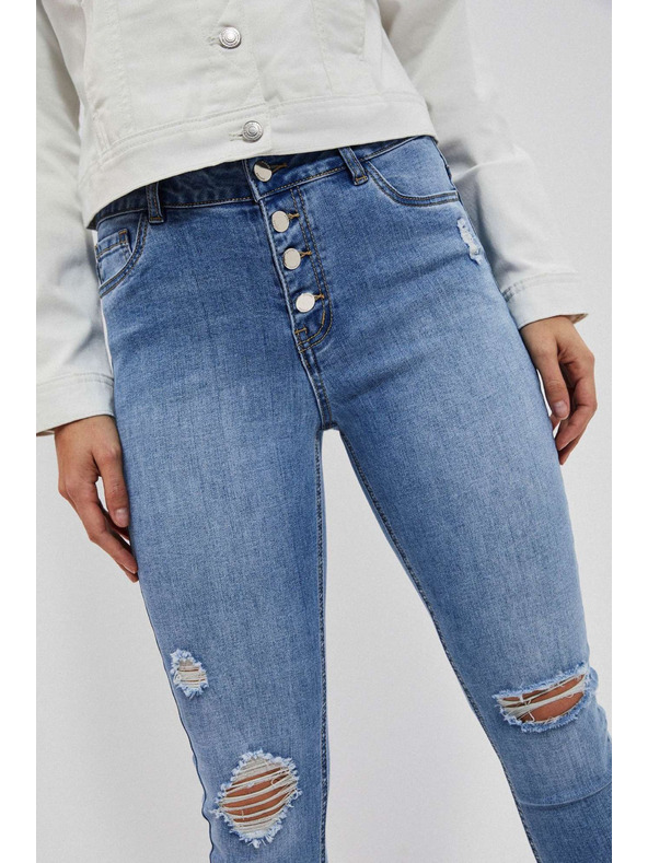 Moodo Dámské jeans Moodo – světle modré