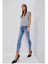 Moodo Dámské jeans Moodo – tmavě modré