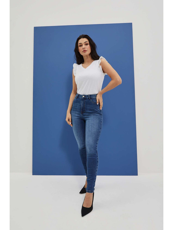 Moodo Dámské jeans Moodo – tmavě modré