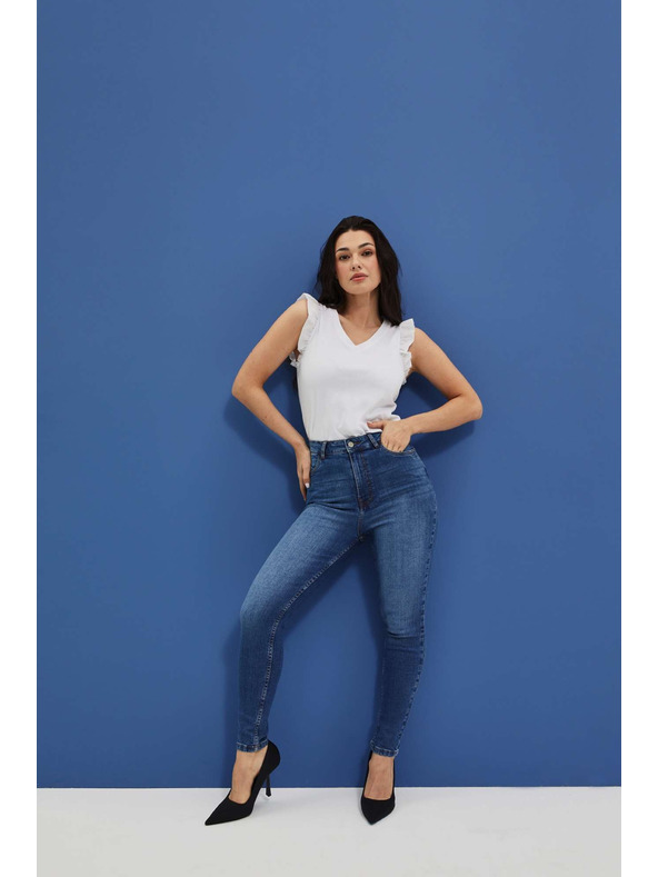 Moodo Dámské jeans Moodo – tmavě modré