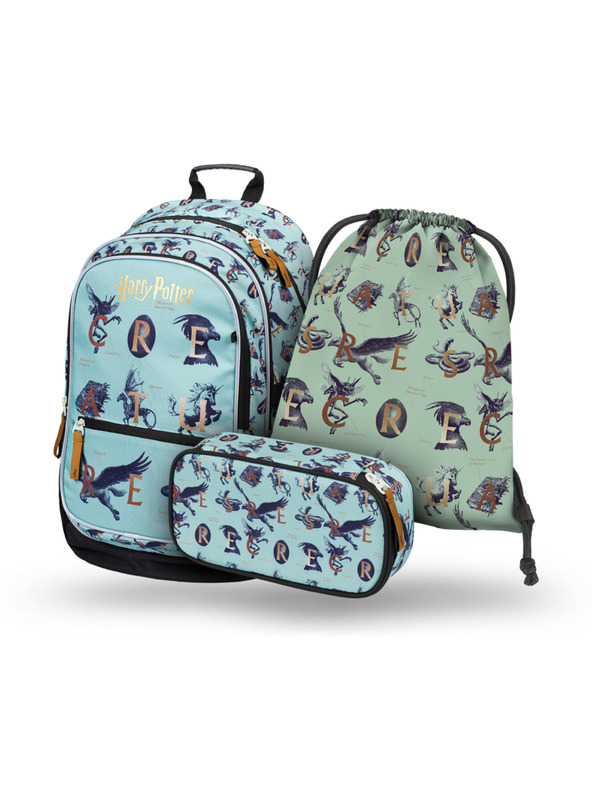 BAAGL  BAAGL 3 SET Core Harry Potter Fantastická zvířata: batoh, penál, sáček
