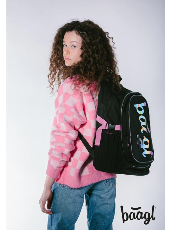BAAGL  BAAGL Školní batoh Core Metallic Holo