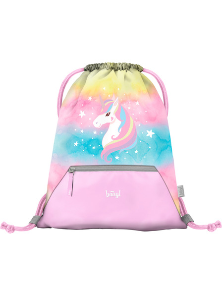 BAAGL  BAAGL Sáček s kapsou Rainbow Unicorn