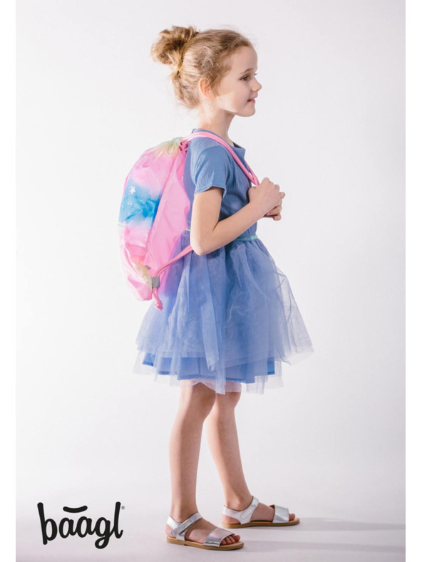 BAAGL  BAAGL Sáček s kapsou Rainbow Unicorn