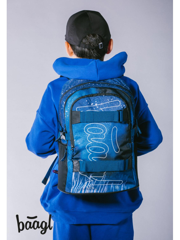 BAAGL  BAAGL 3 SET Skate Steel: batoh, penál, sáček