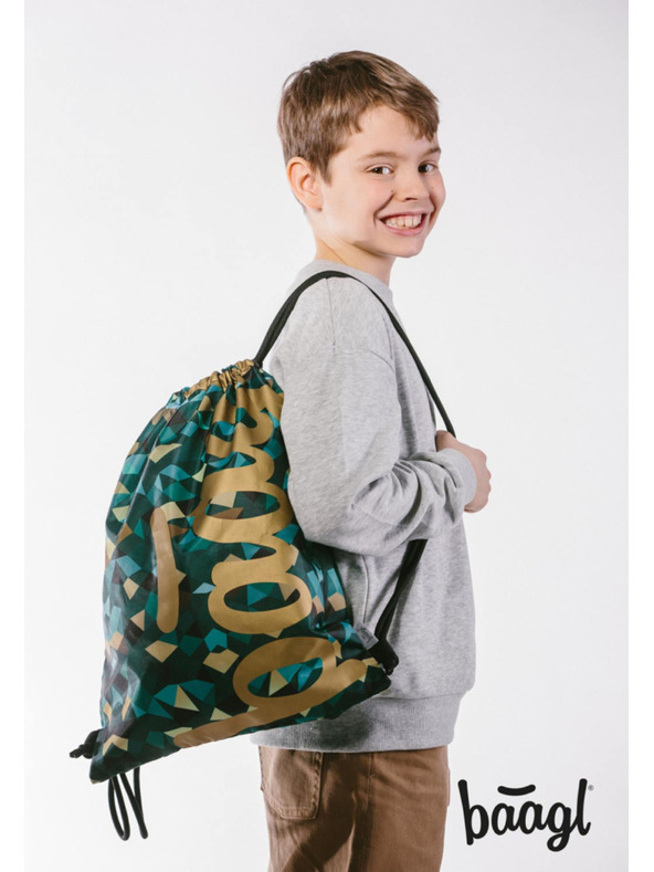 BAAGL  BAAGL 3 SET Skate Polygon: batoh, penál, sáček