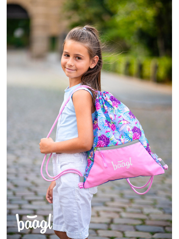 BAAGL  BAAGL 3 SET Airy Kolibřík: batoh, penál, sáček