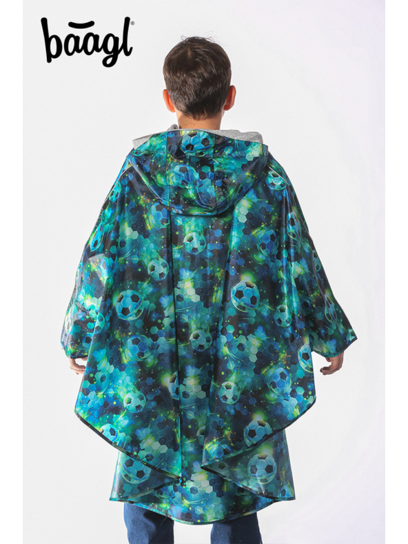 BAAGL  BAAGL Outdoor pláštěnka pončoFotbal vel. M (130 -150 cm)