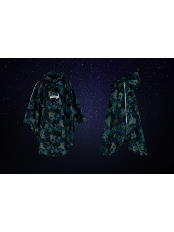 BAAGL  BAAGL Outdoor pláštěnka pončoFotbal vel. M (130 -150 cm)
