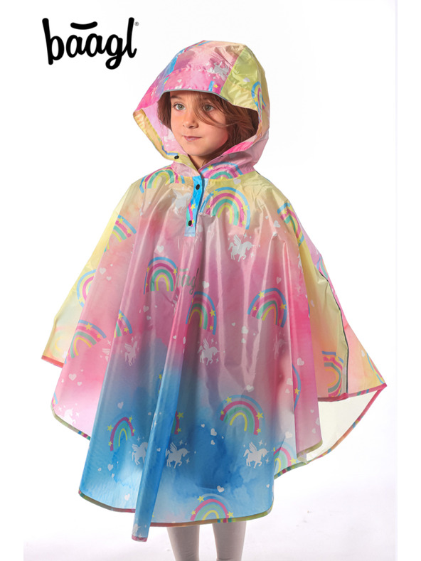BAAGL  BAAGL Outdoor pláštěnka pončo Unicorn vel. XS (90 -110 cm)