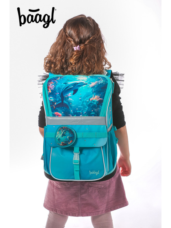 BAAGL  BAAGL Školní aktovka Zippy Delfín