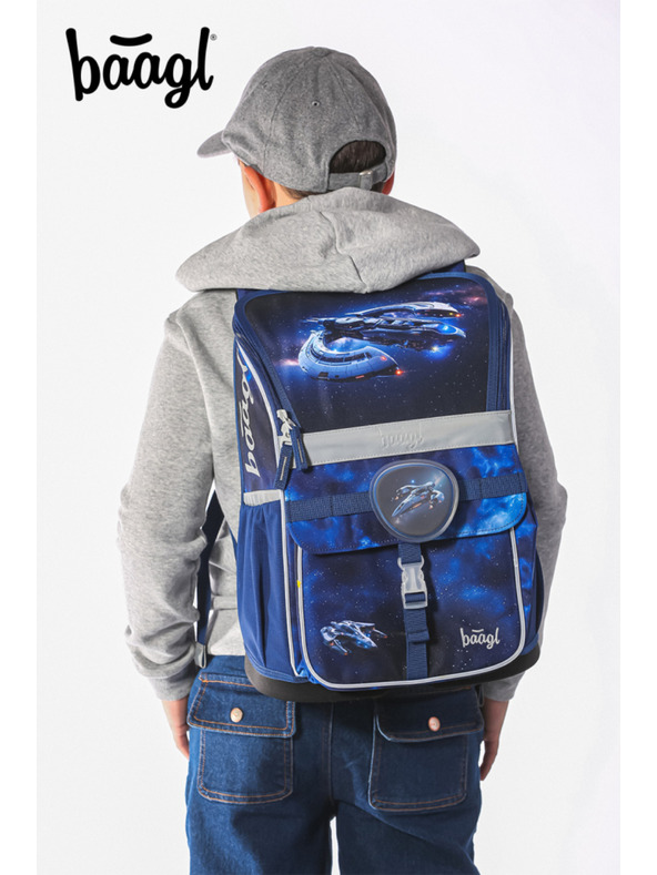 BAAGL  BAAGL SET 3 Zippy Vesmírná loď: aktovka, penál, sáček