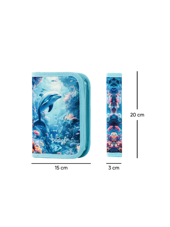 BAAGL  BAAGL SET 3 Zippy Delfín: aktovka, penál, sáček