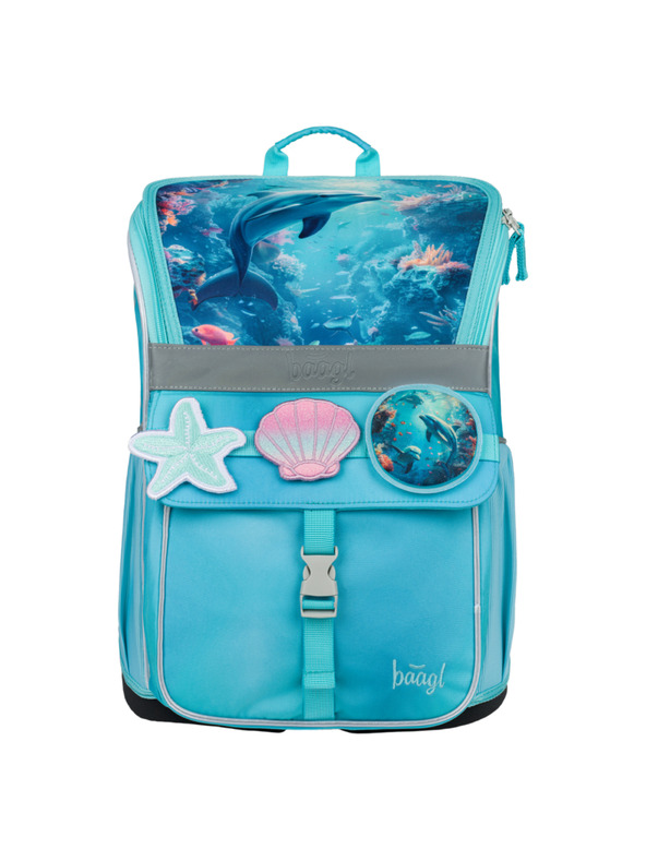 BAAGL  BAAGL SET 3 Zippy Delfín: aktovka, penál, sáček