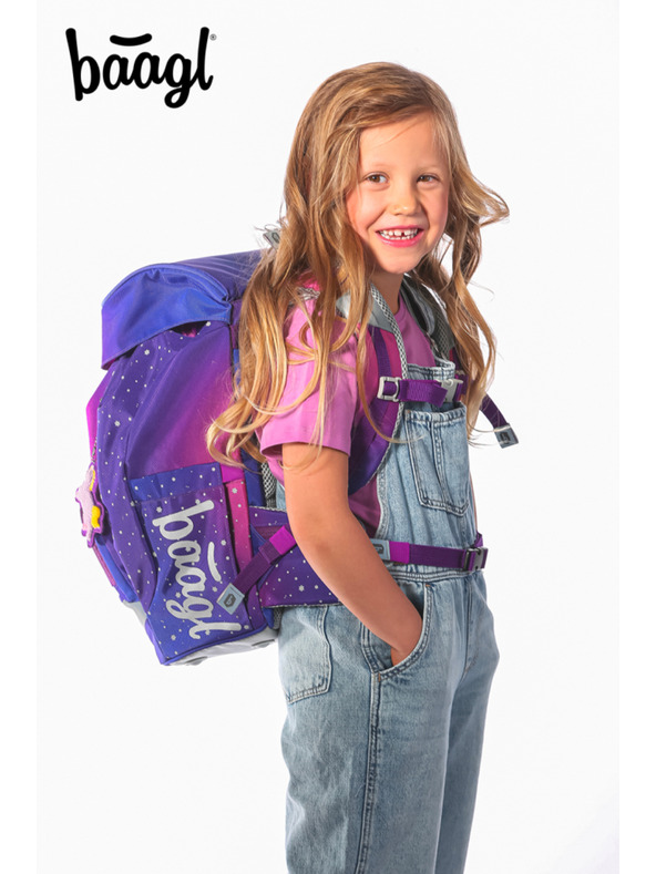 BAAGL  BAAGL Školní batoh Airy Koně srdce
