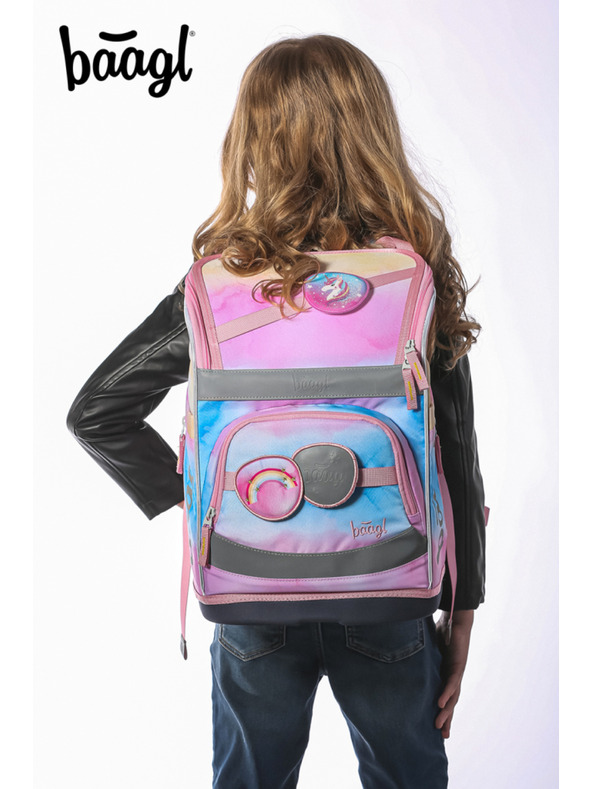 BAAGL  BAAGL Školní aktovka Zippy plus Rainbow Unicorn