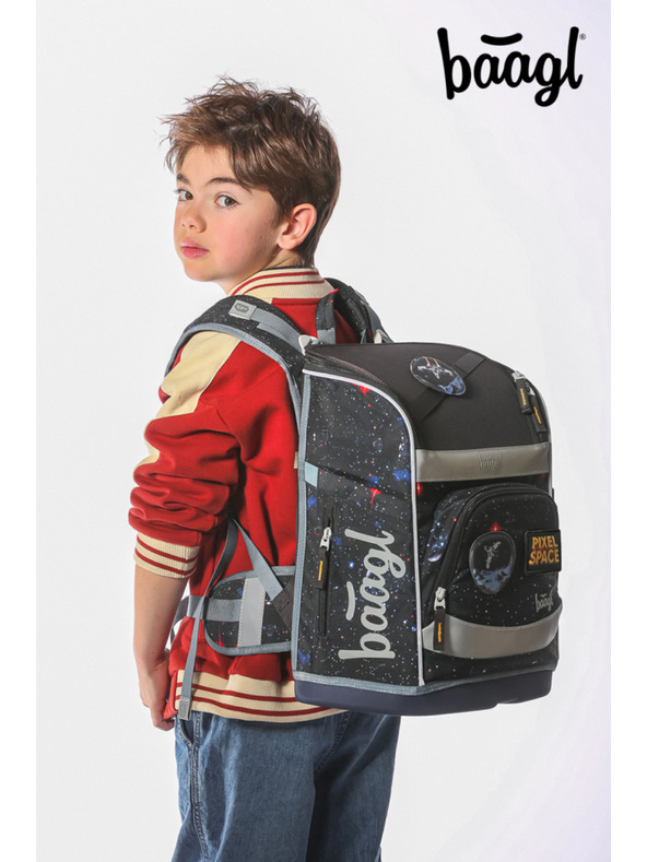 BAAGL  BAAGL Školní aktovka Zippy plus Pixel Space