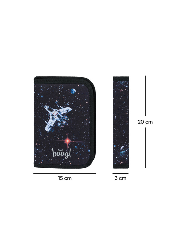 BAAGL  BAAGL SET 3 Zippy plus Pixel Space: aktovka, penál, sáček