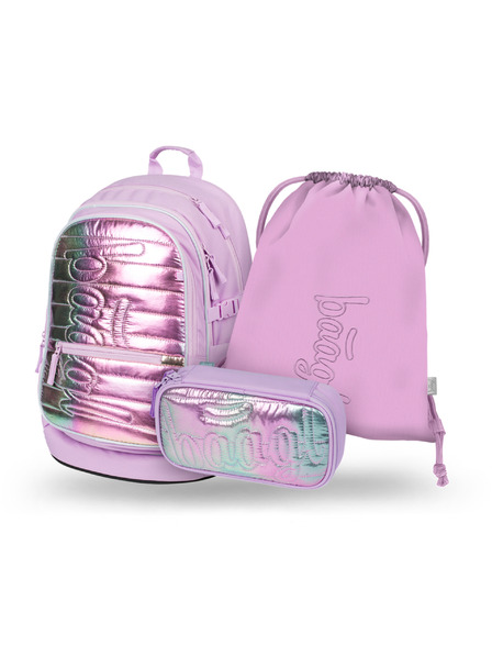 BAAGL  BAAGL SET 3 Core Lavender: batoh, penál, sáček