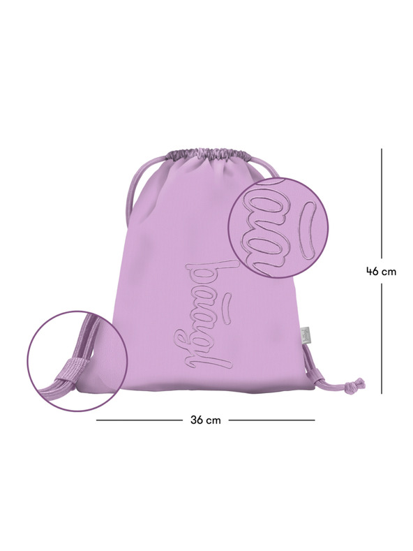 BAAGL  BAAGL SET 3 Core Lavender: batoh, penál, sáček