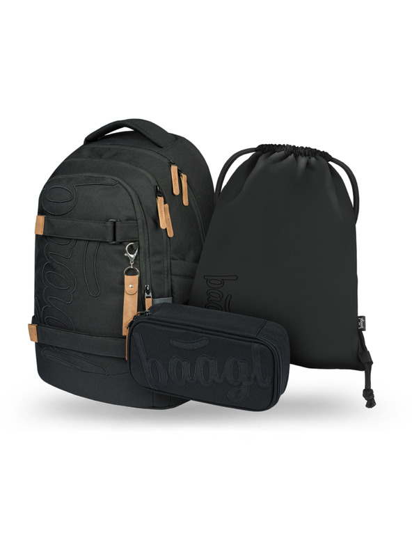 BAAGL  BAAGL SET 3 Skate max Darkness: batoh, penál, sáček