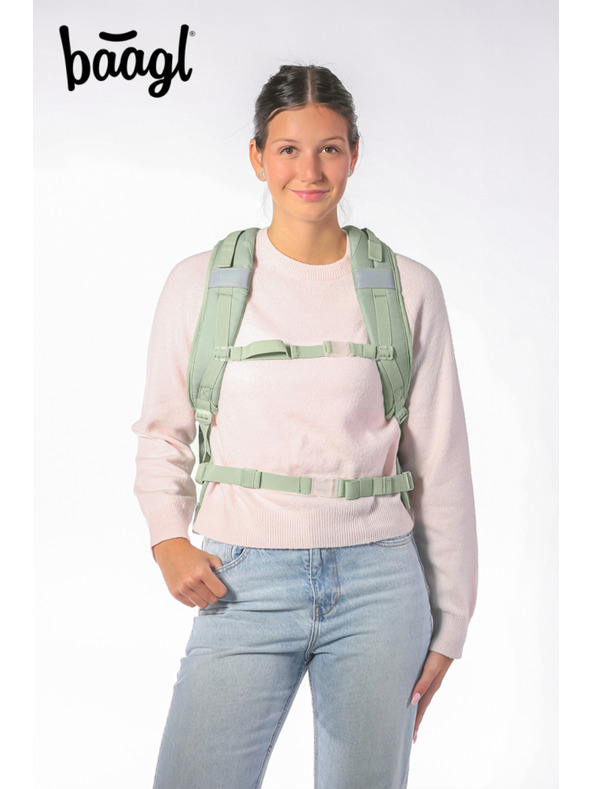 BAAGL  BAAGL SET 3 Skate max Mentol: batoh, penál, sáček