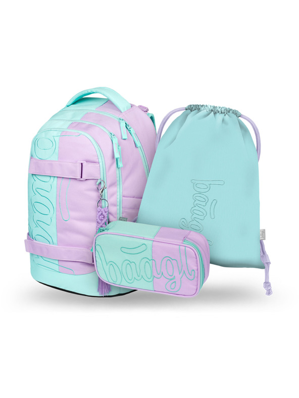 BAAGL  BAAGL SET 3 Skate max Sweet: batoh, penál, sáček