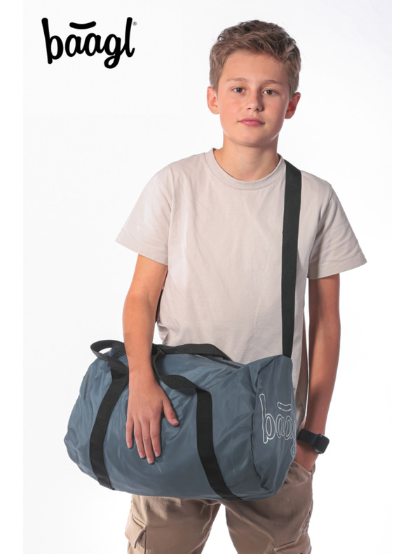 BAAGL  BAAGL SET 3 Skate Dust Blue: batoh, penál, sportovní taška