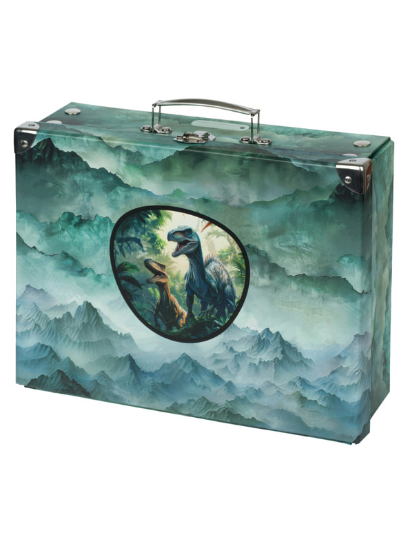 BAAGL  BAAGL Skládací školní kufřík Dino s kováním