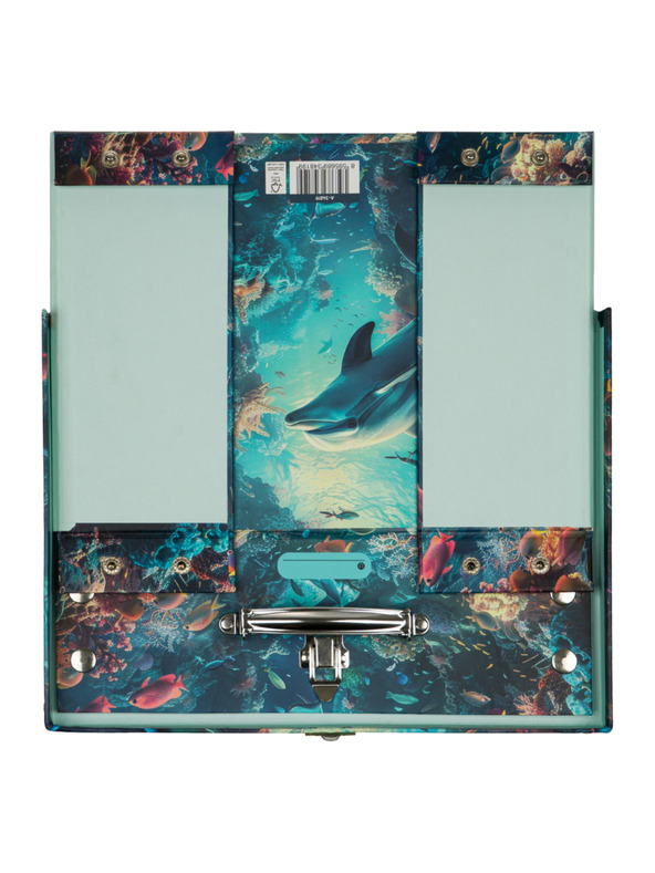 BAAGL  BAAGL Skládací školní kufřík Delfín s kováním