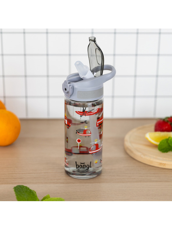 BAAGL  BAAGL Tritanová láhev na pití s brčkem Záchranáři 500 ml