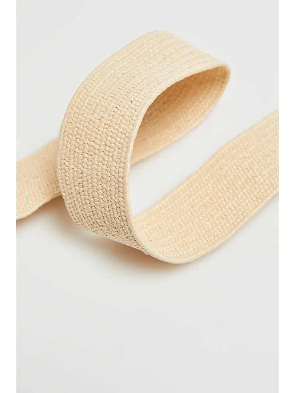Moodo Béžový pásek s kulatou sponou