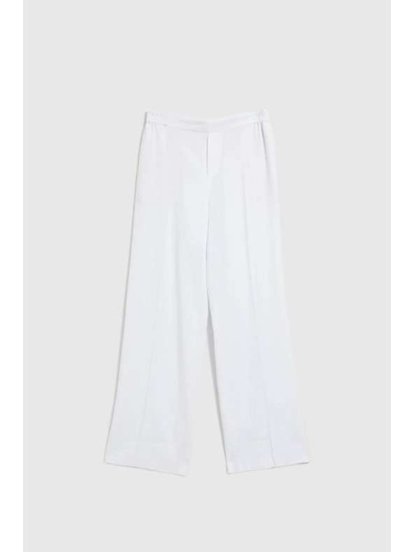 Moodo Bílé volné kalhoty