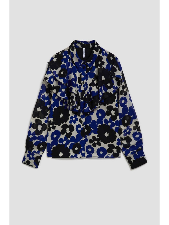 Moodo Barevná halenka s volánem