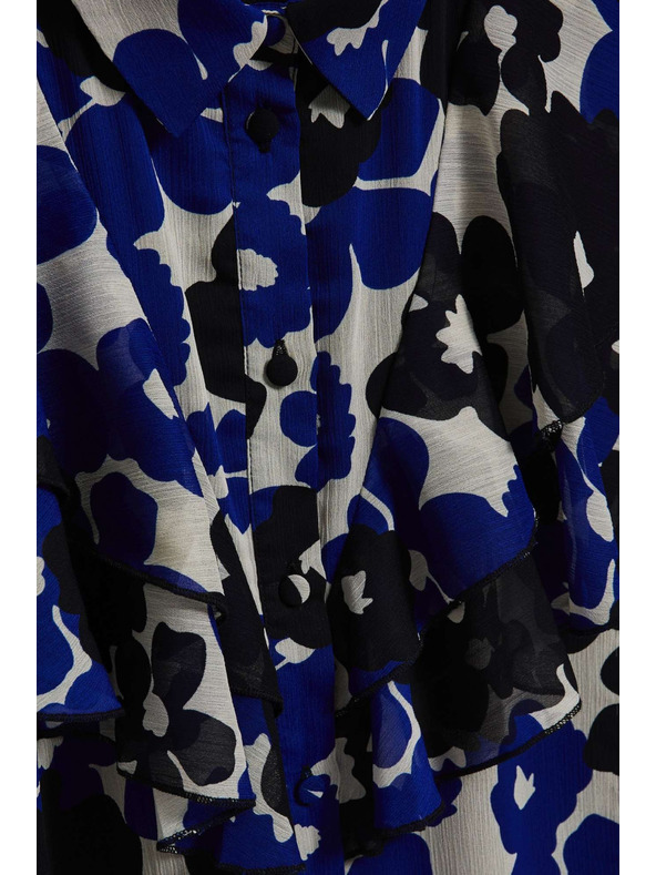 Moodo Barevná halenka s volánem