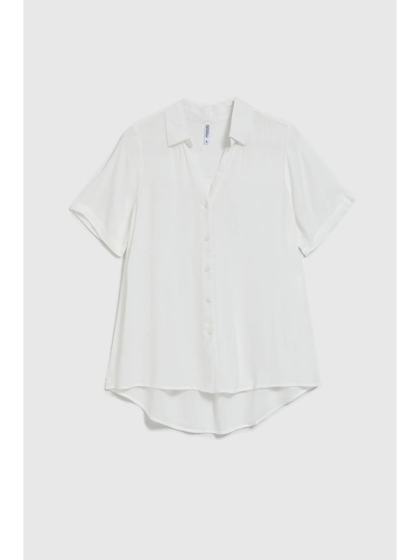 Moodo Bílá průhledná košile Moodo