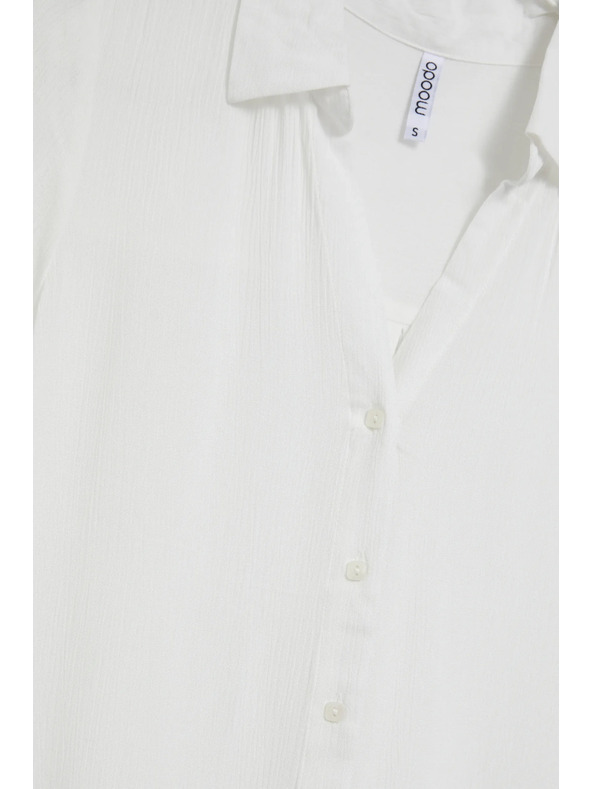 Moodo Bílá průhledná košile Moodo