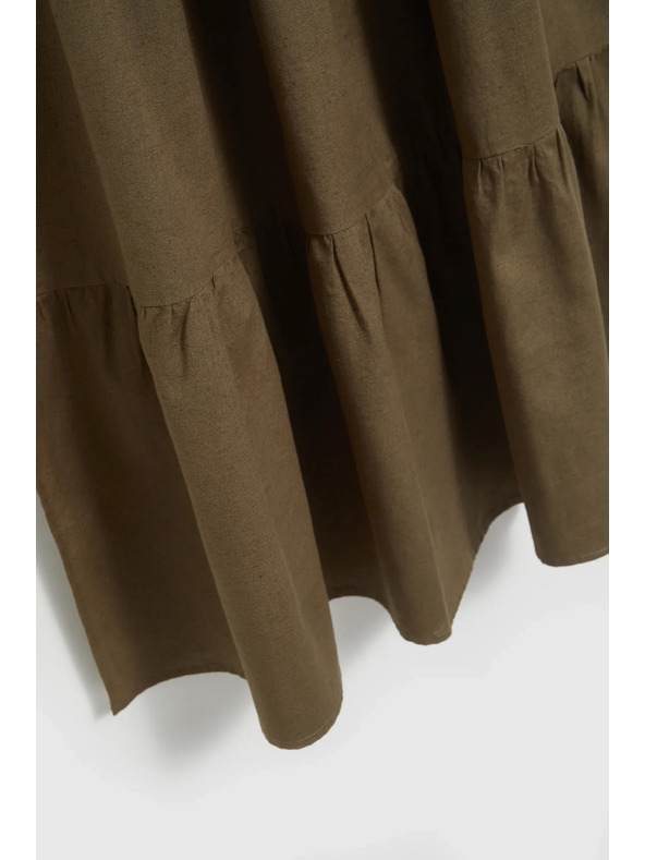 Moodo Khaki volná sukně Moodo