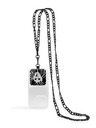 Anne Klein Černý crossbody kovový řetízek k mobilu Anne Klein WK/4023BKBK