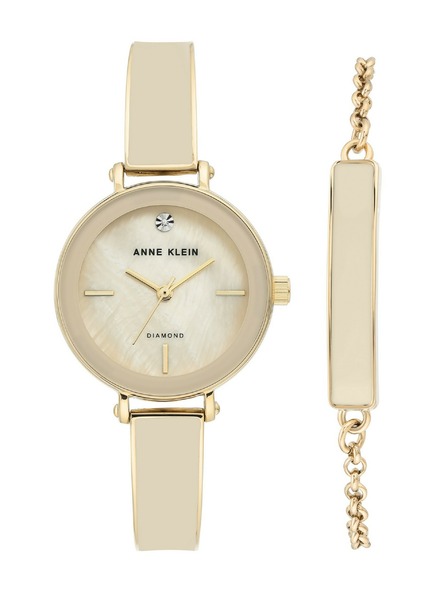 Anne Klein Dárková sada hodinek a náramku Anne Klein AK/3620CRST