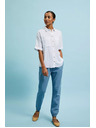 Moodo Bílá košile s krátkým rukávem