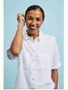 Moodo Bílá košile s krátkým rukávem