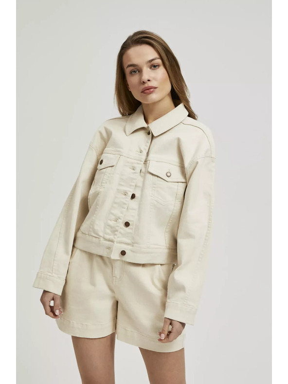 Moodo Krémová džínová bunda