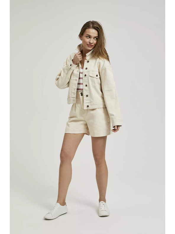 Moodo Krémová džínová bunda