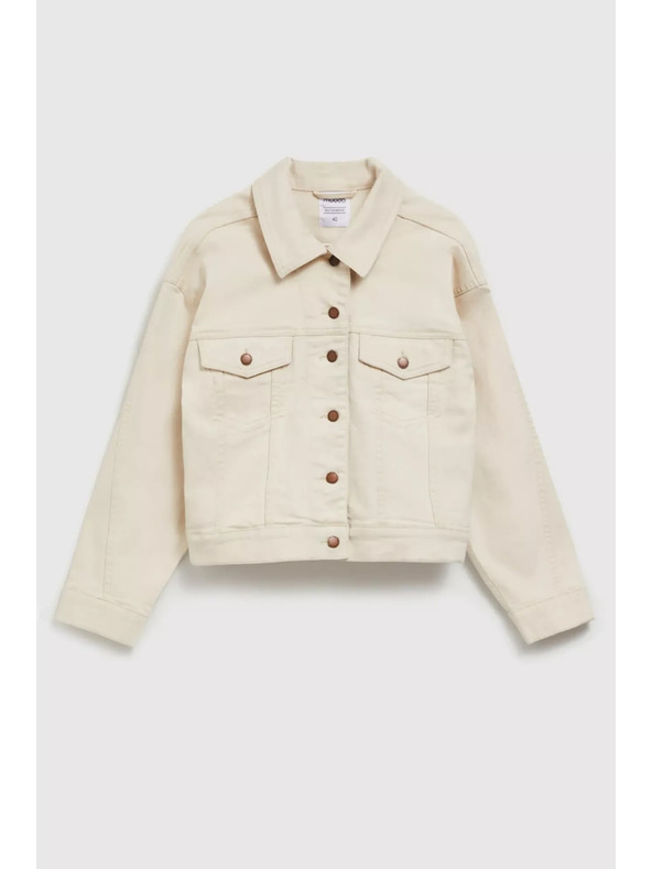 Moodo Krémová džínová bunda