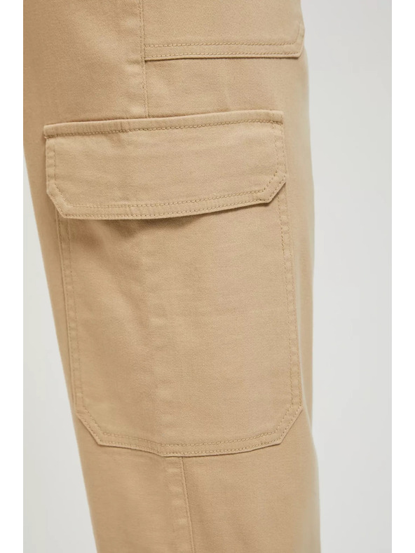 Moodo Béžové kalhoty s kapsami